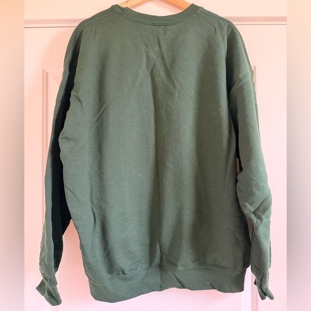 Gildan Green Merry Christmas Women's Sweatshirt - Picture 4 of 6